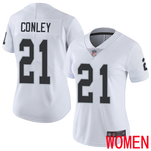Oakland Raiders Limited White Women Gareon Conley Road Jersey NFL Football #21 Vapor Untouchable Jersey